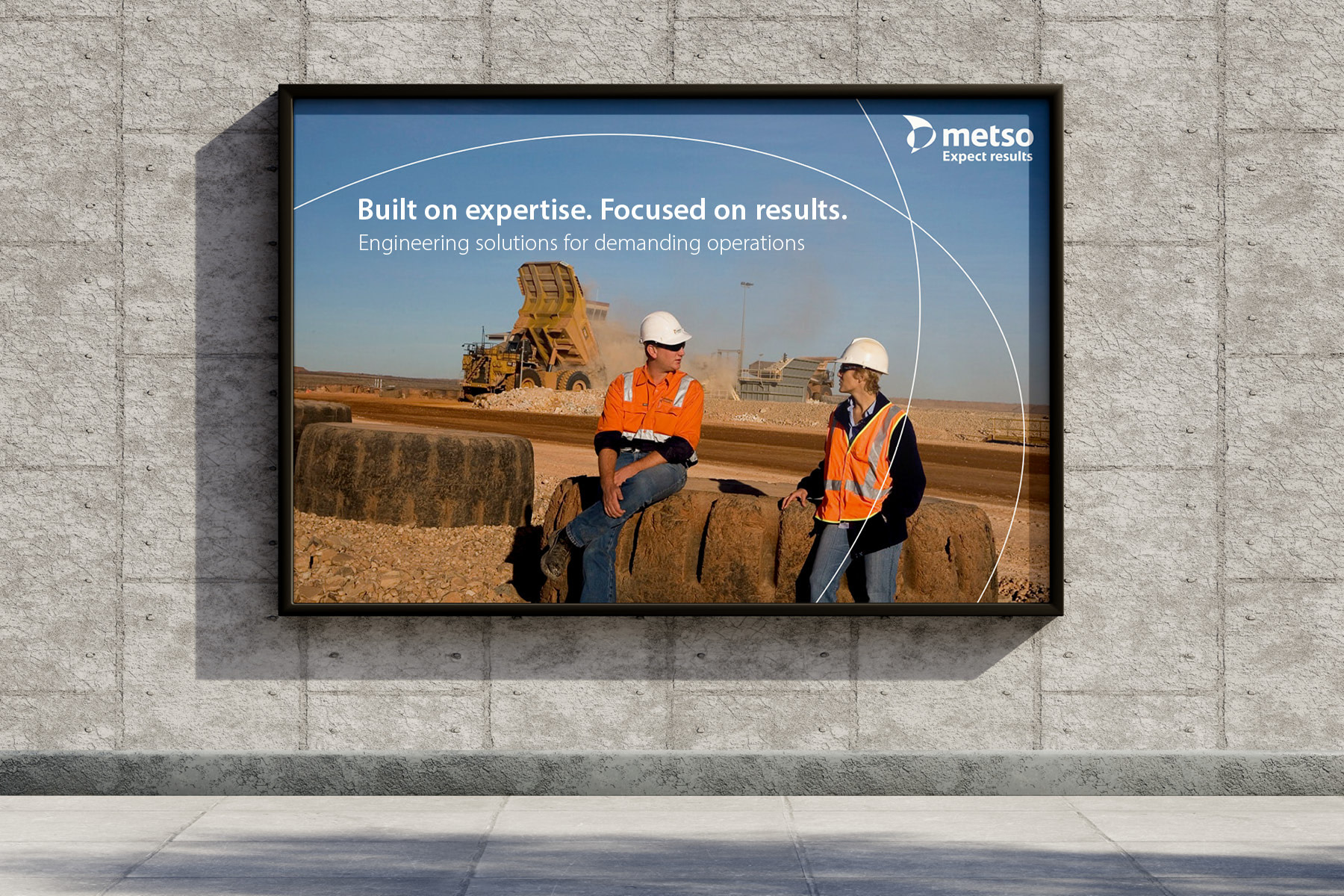 Metso – billboard poster – Mining – Built on expertise - Focused on results